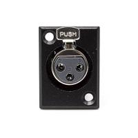 Banner - Conector chasis microfono XLR 3 pin hembra