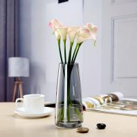 Vaso De Vidrio Sólido Elegante Para Decoración De Hogar Y Oficina Diseño Cilíndrico Versátil Para Sala De Estar Dormitorio Estudio Perfecto Para Flores O Sin Flores - details 1