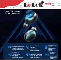 LoLek Casco Bluetooth con Base para cargar el móvil de 1500mAh - Reducción de Ruido y Micrófono Integrado - Sonido de Alta Calidad y Autonomía Extendida - details 3