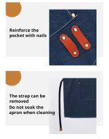 Delantal De Lona Moda Para Mujer Uso Doméstico Jardín Trabajo Restaurante Material Resistente Tamaño Estándar Diseño Versátil - details 6