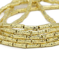 Cuentas De Espaciador De Lava Natural En Color Rosa Oro 13x4mm Redondas Para Fabricación De Joyas Pulseras DIY Plata De Bronce - details 10