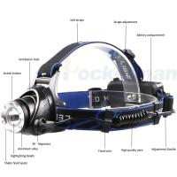 Linterna Frontal LED Potente Recargable Con Zoom Telescópico Impermeable Para Trabajo Al Aire Libre Torchas Frontales De Alta Luminosidad - details 0