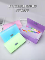 Carpeta Transparente De Color Caramelo Para Mini A6 Con Lanyard De 13 Celdas Organizador De Archivos De Oficina Carpeta De Boletos - details 2