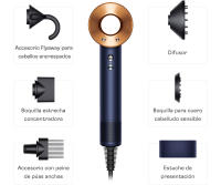 Secador de pelo Dyson Supersonic™ – Rizado+Muy Rizado (Azul de Prusia/ Cobre) Secado rápido. Sin calor extremo. - details 13