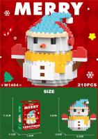 Regalos De Navidad Serie De Bloques Micro Santa Claus Y Reňedos Juguete De Montaje Para Decoración De Mesa Juguetes Para Niños - details 3