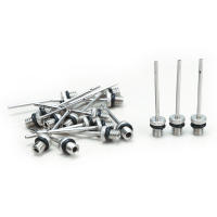 Adaptador De Agujero Para Balón De Deporte 6/12pcs Inflador De Aire De Voleibol Baloncesto Fútbol Acero Inoxidable Aluminio Plateado - details 5