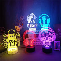 Lámpara De Juego 3D LED Para Fiesta Y Decoración De Habitación Luz Nocturna USB Para Mesa Iluminación De Navidad Para Dormitorio - details 1