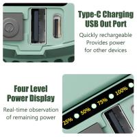 Linterna De Camping Heinast 7800mAh Recargable Con LED Y Magnete Y Gancho Luz Fuerte Portátil Linterna De Túnel Para Trabajo Y Reparación Impermeable - details 4