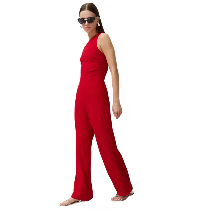 Trendyol Red Maxi Jumpsuit Twoss23Tu00078 - 1