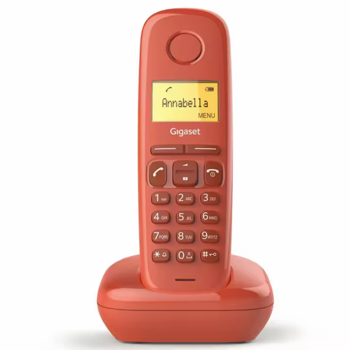 Telefono fijo inalambrico gigaset a170 rojo - 1
