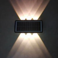 Lámpara De Pared Solar LED Impermeable Para Exterior Iluminación De Jardín Paisajística Para Pared De Patio Valla Escaleras Jardín - details 4