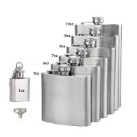 LMETJMA Botella De Bolsillo De Acero Inoxidable De 10 Oz Con Taza Y Tapa KC0139 Para Alcohol Whiskey Herramienta Escondida - details 2