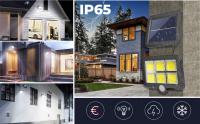 Luz Solar Exterior con Sensor de Movimiento 120 LED COB Impermeable IP65 Lámpara Solares con 5M de Cable, 3 Modos, 120º lluminación, Focos Solares Luces de Seguridad para Jardín Garaje / Sótano / Jardín / Patio - details 4