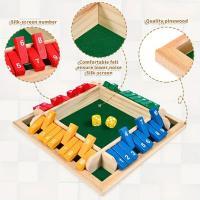 Juego De Dados De Madera 2-en-1 Juego De Mesa Para Fiestas Familiar Juego De Ajedrez De Colores Multicolores Ideal Para Reuniones Familiares - details 4