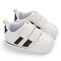 Zapatillas Deportivas Clásicas Para Bebés Con Estampado De Rayas Antideslizantes Material Suave Y Cómodo Suela De Terciopelo Unisex Para Niños Y Niñas Zapatos De Primeros Pasos - details 2