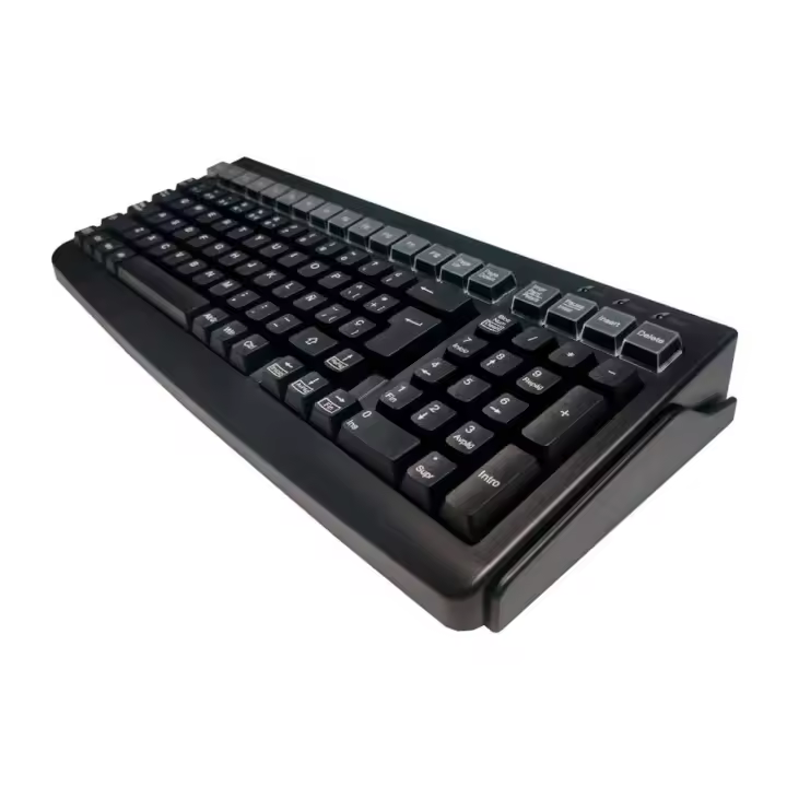 Teclado Pos Reducido Mustek MKB-800M Con Banda Magnética/ Negro - 1