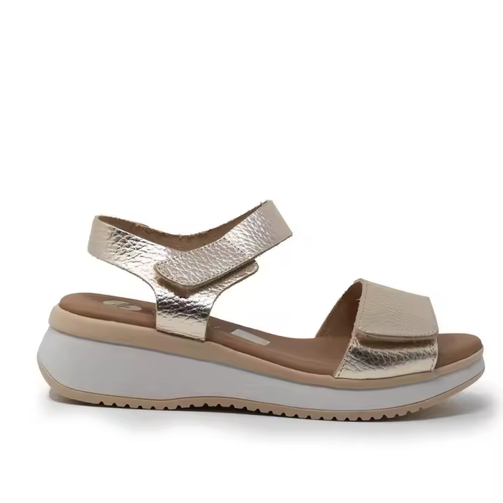 Sandalias plataforma mujer TINA KIZ 5660 CHAMPAN SANDALIA DOS VELCROS  CHAMPANG 35156 25V - 1