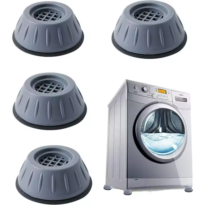 Almohadillas Antivibración Goma Antideslizante 4 Piezas Almohadillas para Pies de Lavadora Almohadillas Antivibración Pies de Lavadora Universales para Lavadoras y Secadoras. - 1