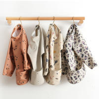 Delantal De Comida Para Niños Con Bolsillo Y Manga Larga Cubierta Completa Ropa Infantil Impermeable Con Bolsa Smock De Moda Para Bebés - details 4