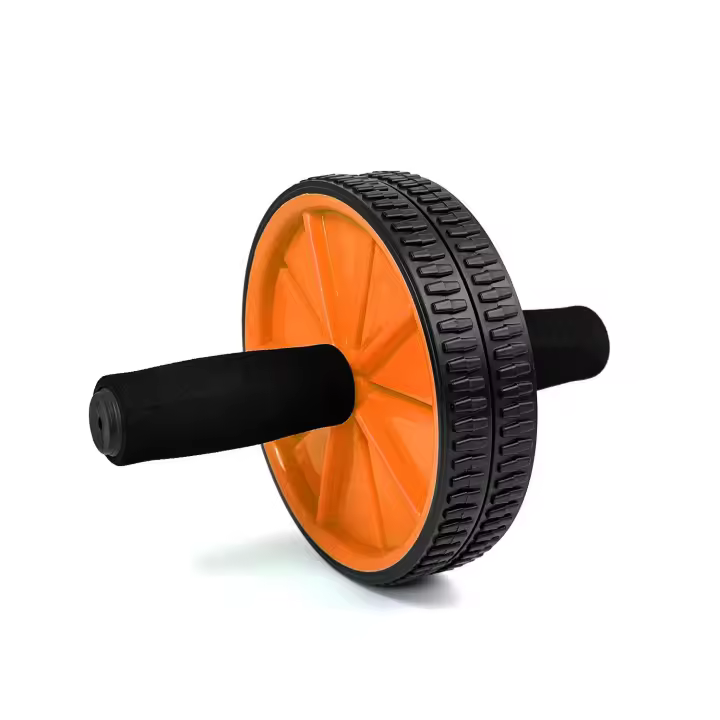 Ociodual OcioDual Rueda Abdominal, Rodillo Abdominales, Rueda Abdominales con Mango, Ejercicio en Casa, Gym en Casa, Core, Flexibilidad y Fuerza, Roller Gimnasio en Casa, Rodillo Abdominal, Naranja - 1