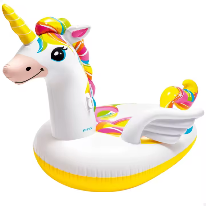 Isla hinchable unicornio INTEX 163x251x145 cm - 1