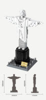 Bloques De Construcción Cristo Redentor 973PCS Arquitectura Famosa Del Mundo Juguetes Educativos Para Niños Compatible Con Lego - details 8