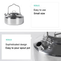 Tetera De Acero Inoxidable Para Exteriores Con Mango Cerrado Portátil Para Camping Y Picnics Cocina Al Aire Libre 1L Accesorio De Cocina - details 2
