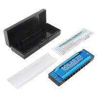 Harmonica Blues De 10 Agujeros 20 Aros Para Principiantes Con Placa De Arcilla De Cobre Marrón / Negro Regalo De Órgano De Bocina - details 9
