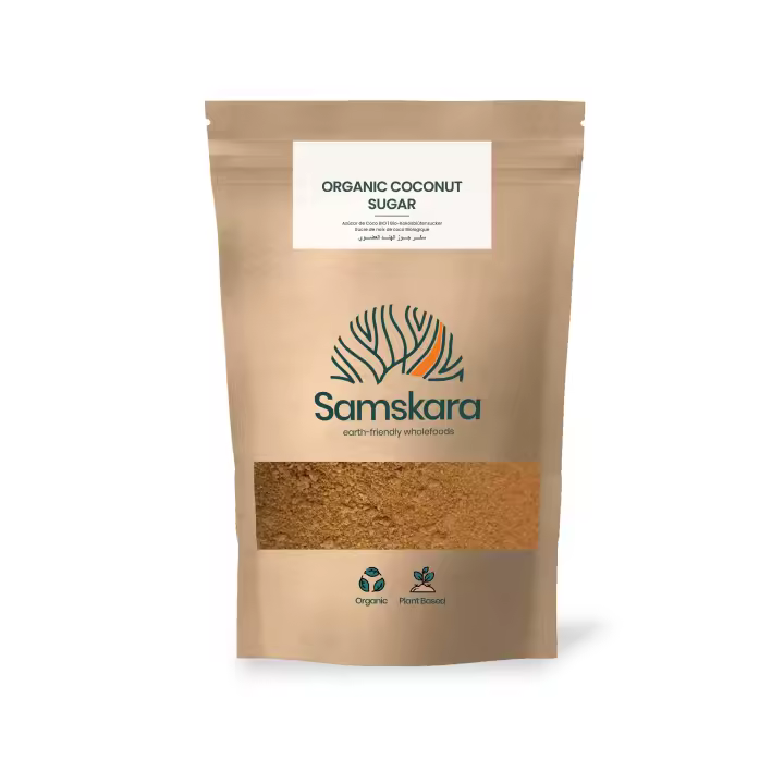 AZÚCAR DE COCO  Orgánico BIO  De savia de coco - Alternativa al azúcar refinado + Sabor más rico + Potasio, hierro y zinc (1kg x 1) - 1