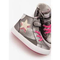 Zapatillas de lona niña CONGUITOS COSH284078. SNEAKERS BOTA HIGH STAR PEWTER 33418 24I - details 0