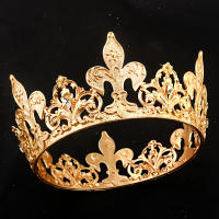 Diademas Vintage Barroco Doradas Accesorios De Peluca Para Bodas Para Mujeres Joyería De Cabeza Tiaras Y Corones - details 0
