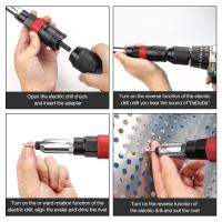 Kit De Herramienta De Soldadura Eléctrica Con Adaptador De Taladro No Arecionado Herramienta De Soldadura Eléctrica Para DIY En El Hogar 2.4mm/3.2mm/4.0mm/4.8mm/6.4mm - details 5