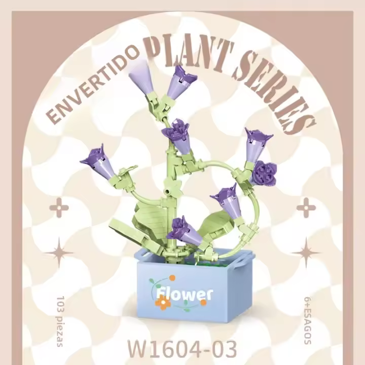 Bloques De Construcción De Plantas Eterna Hibisco Y Girasol Juguete Para Niñas Edad Recomendada 6-12 Años Material ABS - 1