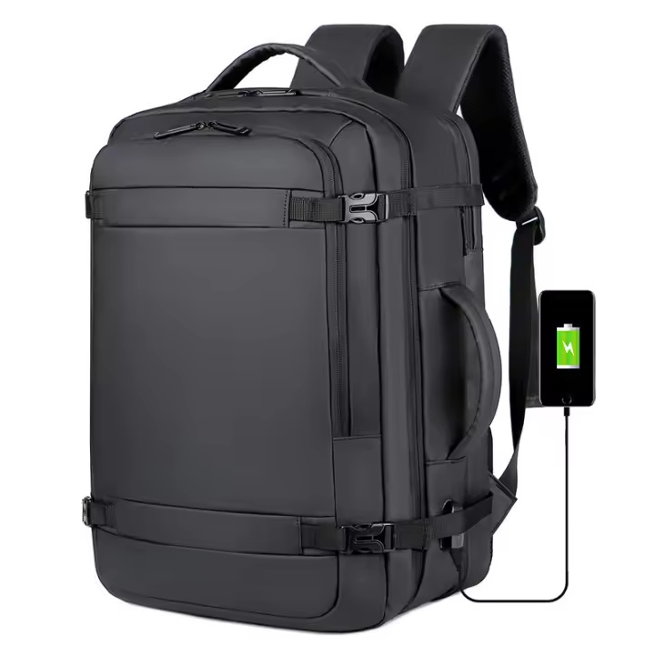 Mochara de viaje LExpandable with USB para hombre, Bolsa de Transporte aprobado por Vuelo para Aviones, Agua resistant to, duradera, 17 pulgadas, 2023 40 - 1
