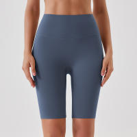 Shorts De Yoga Para Mujer Cintura Alta Transpirables Suaves Y Tensos Leggings De Gimnasio Cortos De Ciclismo Deportivos - details 68