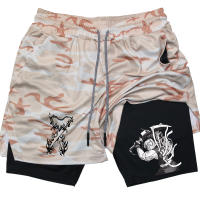 Shorts De Desempeño Para Hombre Con Estampado De Anime Demon Slayer Shorts De Verano Para Gimnasio Ejercicio Correr Y Salir - details 3