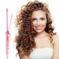 CkeyiN Mini Rizador De Pelo 9mm Berza Cerámica Profesional Para Estilizar Cabello Seco Y Húmedo Herramienta De Salon Tamaño Pequeño - details 9