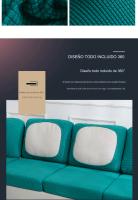 Funda protectora del sofá, cubierta del cojín del asiento, acolchada para la espalda, Jacquard de Manga elástica, sólida，Fundas Sofa Elasticas - details 6