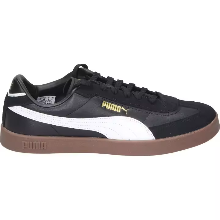 PUMA | Zapatilla Baja Puma Club II Era para Hombre – Deportiva en Color Negro y Detalles en Blanco – Sneaker con Cierre Cordones – Estilo Casual – Cómodas – Versátiles – Ligeras – Modelo 397447-02 - 1