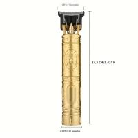 Cortadora De Pelo Eléctrica Portátil T9 Vintage Recargable Por USB Para Hombres Corte Seco Y Húmedo Acero Inoxidable 50 Minutos De Uso - details 5