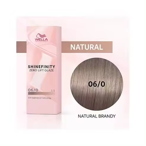 Coloracion Semipermanente Shinefinity Zero Lifth Glaze 06/0 Natural Brandy 60 ml. Wella - 1