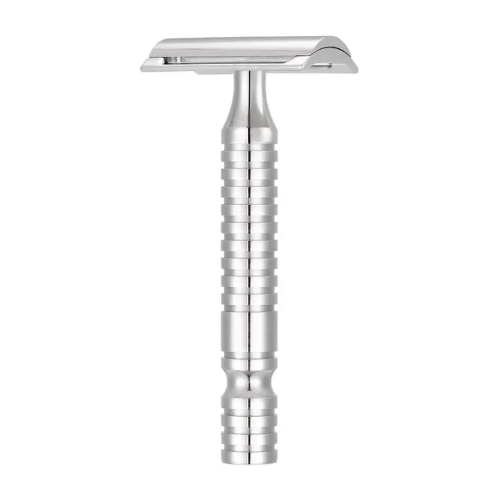 Afeitadora De Seguridad De Doble Cabeza (Comb Cerrado) En Acero Inoxidable 316L Para Uso Diario Y Peluquerías Corte Suave Y Certero - 1