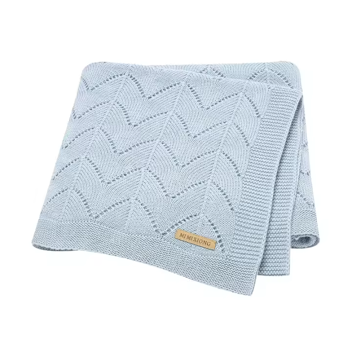 Mantelones Para Bebe Suaves Nuevos Niños Y Niños Cámaras De Tazón Y Dormitorio Ligeros De Algodón Tejidos Envolver Pañales 100*80cm - 1