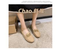 Zapatos De Mujer Otoño Primavera Nuevos Con Cadena Metálica Cuña Baja Punta Redonda Casual Zapatos De Mujer Loafer Para Madres - details 2