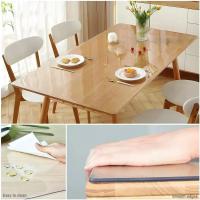 Manteles De Mesa Rectangular Transparente Protector De Mesa Decoración Accesorios Para Comedor Impermeable Y Resistente Al Aceite Moderno Para Uso En Casa Exterior Y Fiestas - details 2