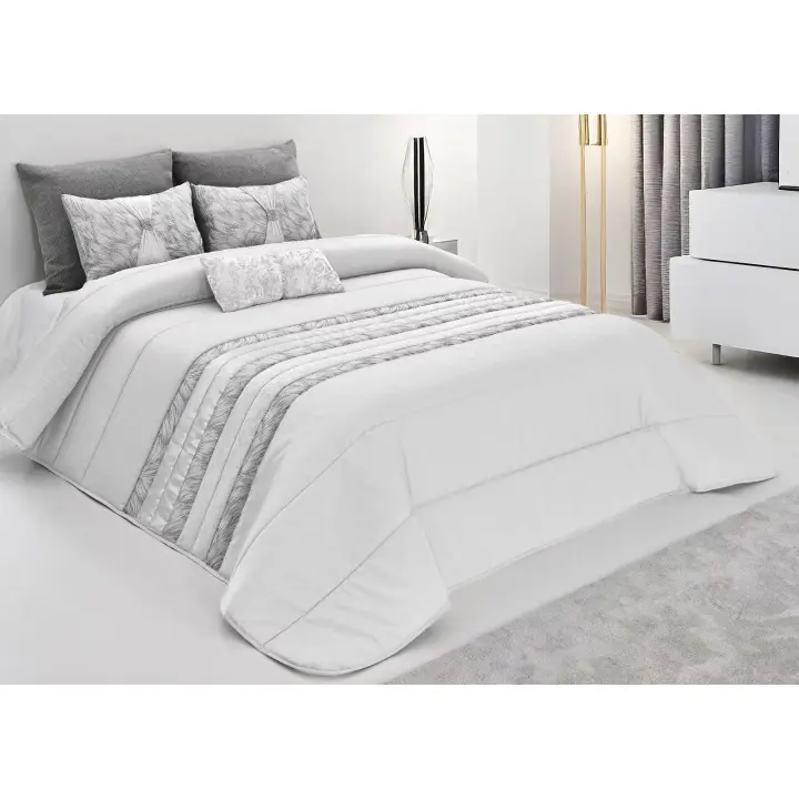 Colcha decorativa, con tres cojines relleno incluido,edredones cama edredon bouti calidad superior,Cómodo y duradero vale para Cama135/150cm Tamaño 250x260cm - 1