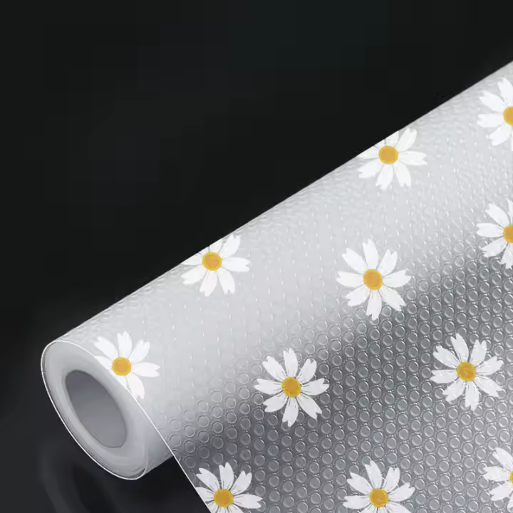 Alfombrilla De Estante De Plástico Impermeable Antideslizante Daisy D 1 Rollo Multifuncional Para Cocina Nevera Mesa - 1