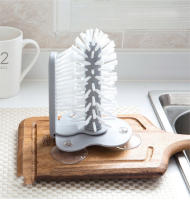 Cepillo De Limpieza Para Vajilla Y Vinos 2 En 1 Accesorio De Cocina Eco-amigable Con Aspiración De Vaso Herramienta De Limpieza Para Botellas Lazys - details 1