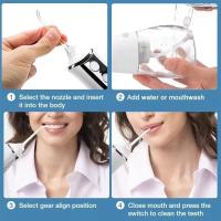 Irrigador dental portátil, irrigador bucal L10 de 300 ml con 3 modos de limpieza y 5 chorros, batería recargable USB de 1500mAh - details 4