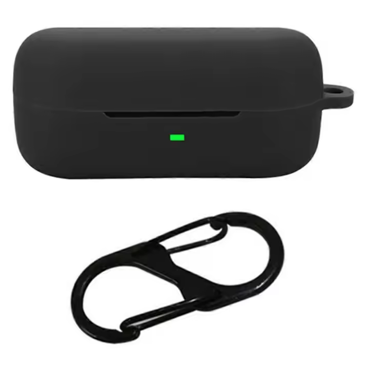 Estuche de silicona suave con hebilla antipérdida para auriculares Bluetooth Sony WF-C510 - 1